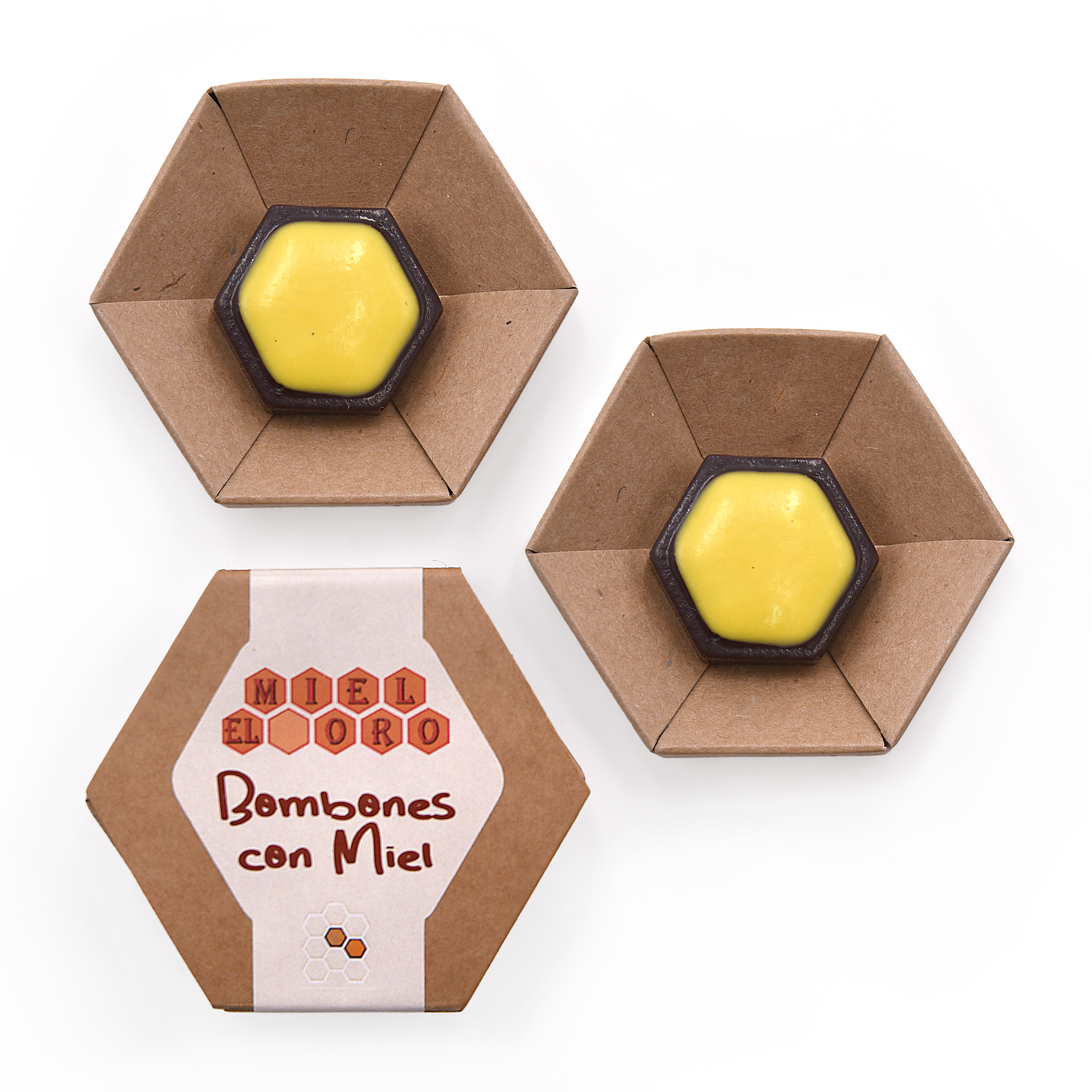 Bombones rellenos con Miel